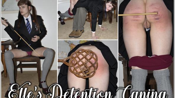 Elle Bea: Tearful Detention Caning