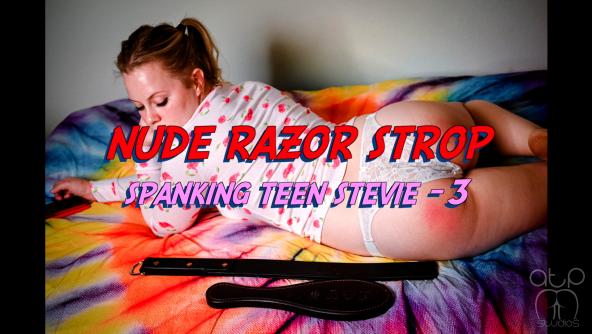 Nude Razor Strop Thrashing- Teen Stevie 3 - 1080p