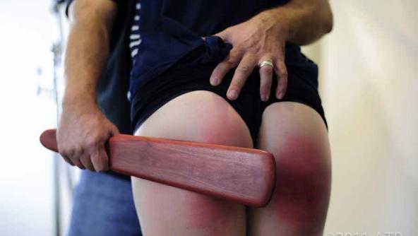 CHRISTY'S BARE BOTTOM BLISTERING PADDLE SWATS - The Buttcracker ACT IV