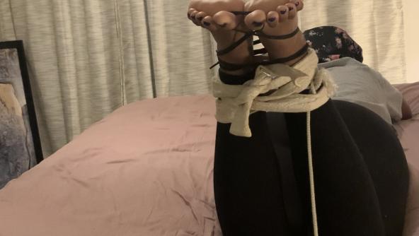 Solequeensworld Sweaty Soles Whipped While Tied To Weights