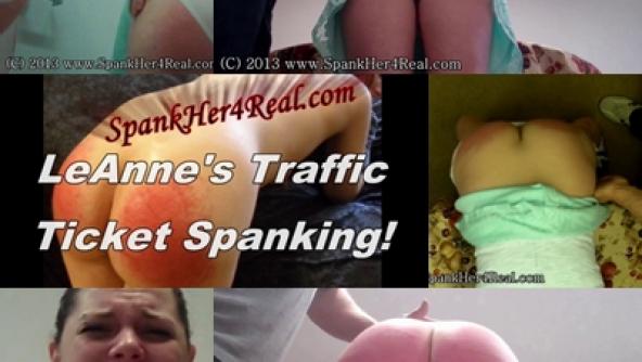 LeAnne's Traffic Ticket Spanking!