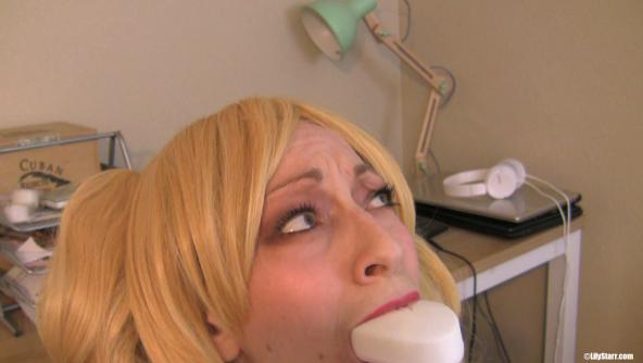 Naughty Schoolgirl's Dirty Mouth - POV Style Soaping After Self Spanking w Lily Starr