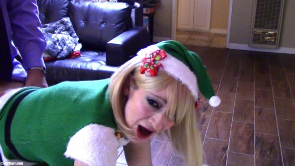 Office Provocateur 2: Santa's Naughty Little Elf - Bent Over & Fucked, Face Cam View - 1920 HD