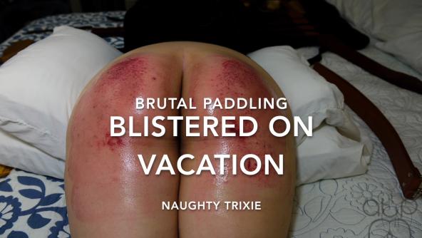 Brutal Paddle Blistered on Vacation - 1080p