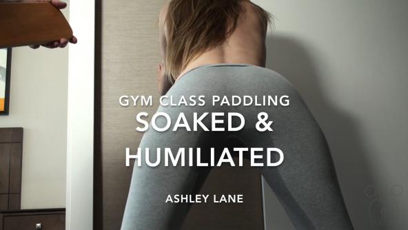 Soaked and Humiliated Paddling - Ashley Lane's Cruel Coach - 1080p