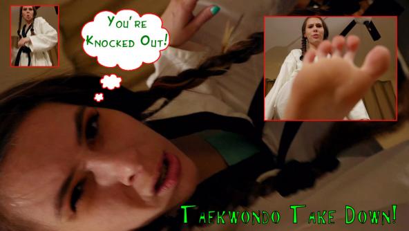 HD/ Ziva Fey Taekwondo Takedown POV - You Lose!