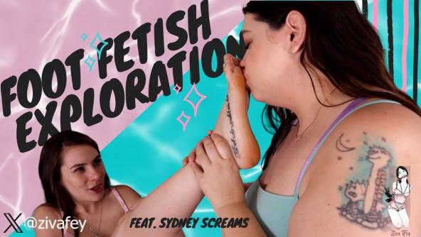 HD/ Ziva Fey - Foot Fetish Exploration With Sydney Screams!