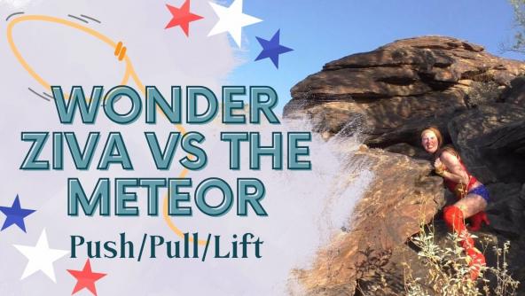 4K/ Ziva Fey - Wonder Ziva Struggles To Lift The Meteor