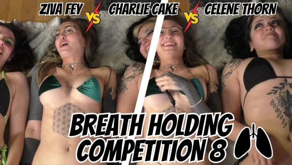 HD/ Ziva Fey - Breath Holding Competition 8 - Celene Thorn And Charlie Cake!