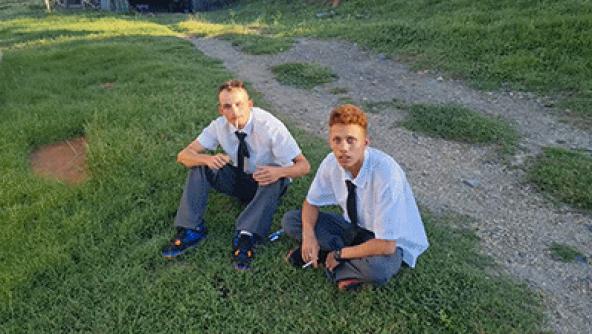 Caleb and Big Red Thrashed