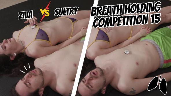 4K/ Ziva Fey - Breath Holding Competition 15 With Sultry Dionysus