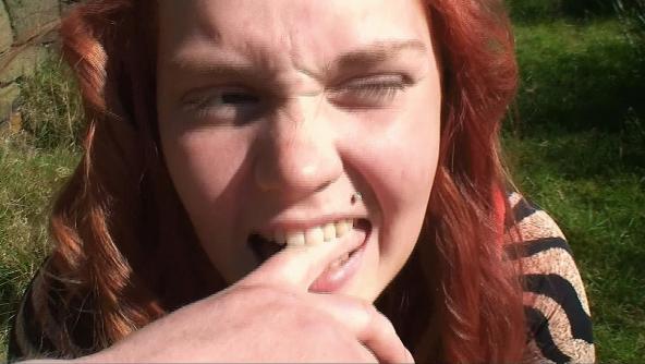 Sophie Finger Biting By The Castle 