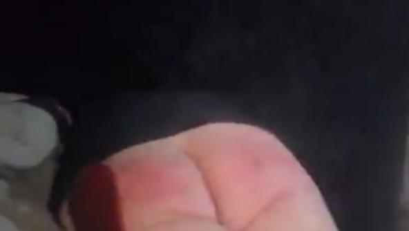 A quick paddling for Natasha 