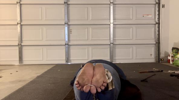Lucy Dirty Soles Punished In Garage