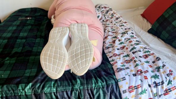 Bare Serving Bastinado Punishment On After Gym Stinky Feet