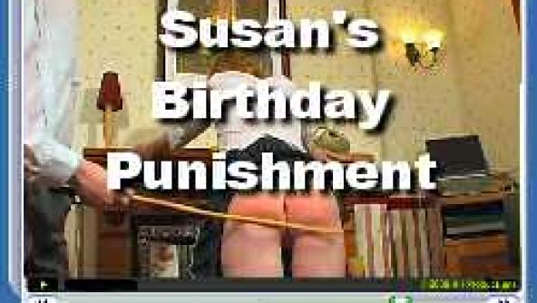 Susan's birthday spanking