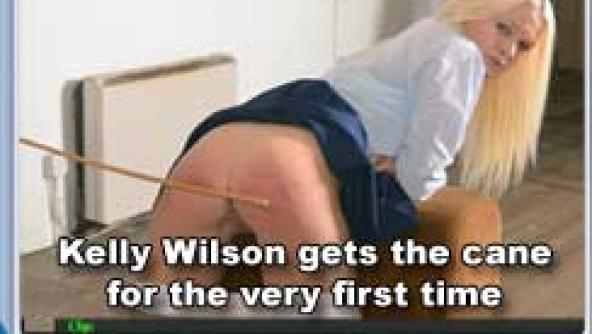 Kelly Wilson gets caned for the very first time