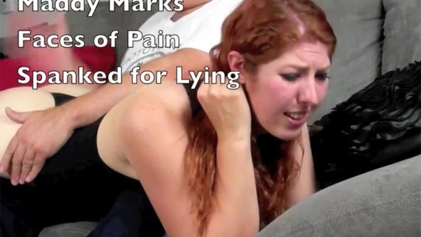 Faces of Pain - Maddy Spanked for Lying